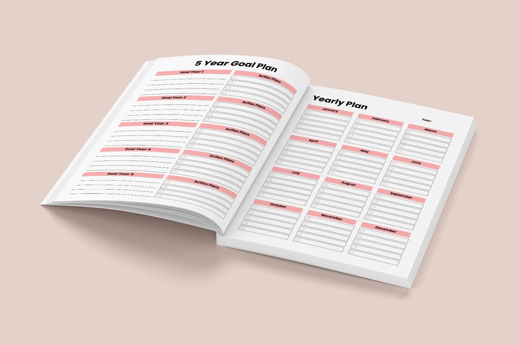 Yearly Life Goals Planner