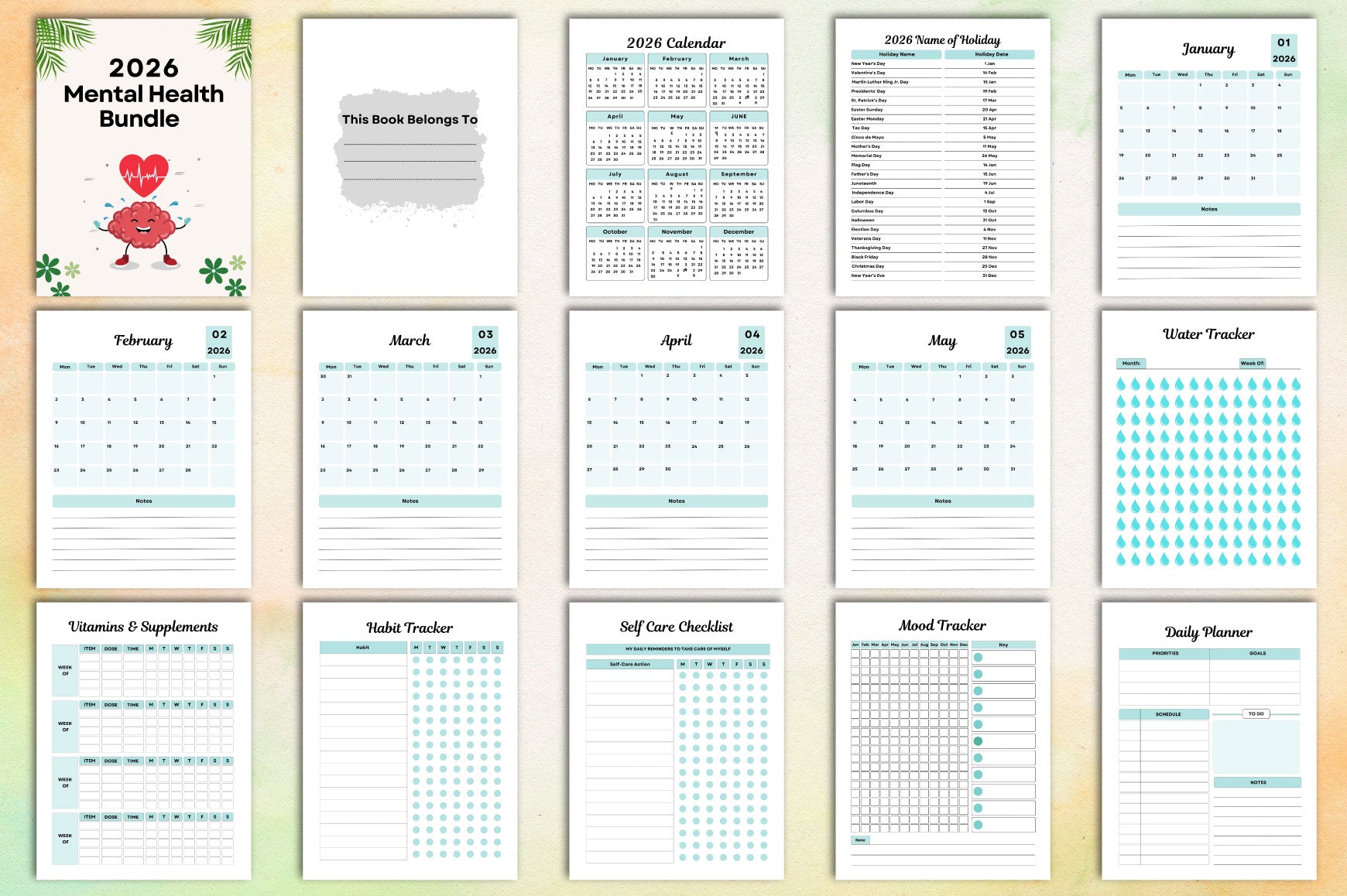 Mental Health Planner for Well-being