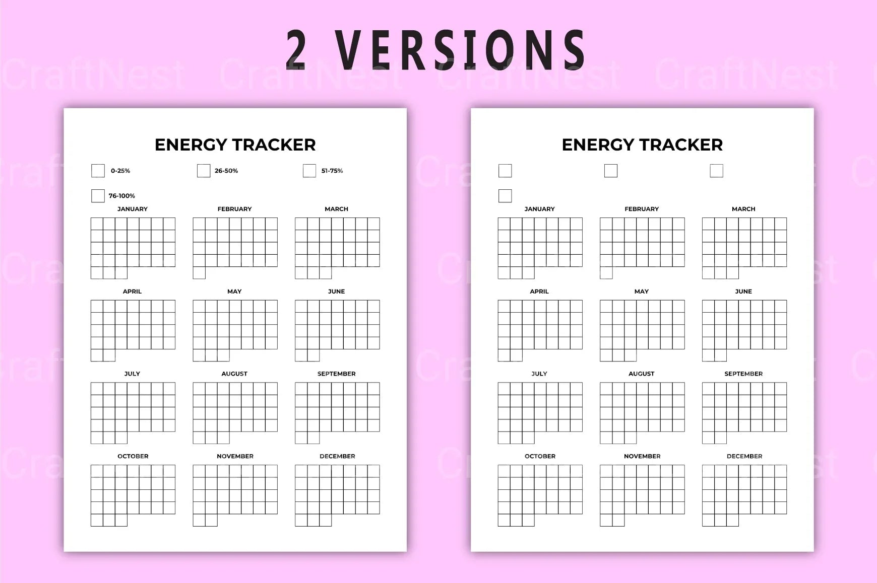 Energy Tracker Tool - CraftNest - Digital Crafting and Art