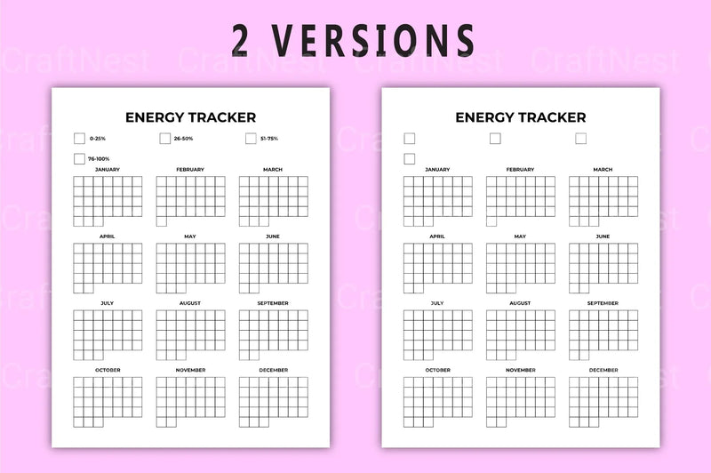 Energy Tracker Tool - CraftNest - Digital Crafting and Art