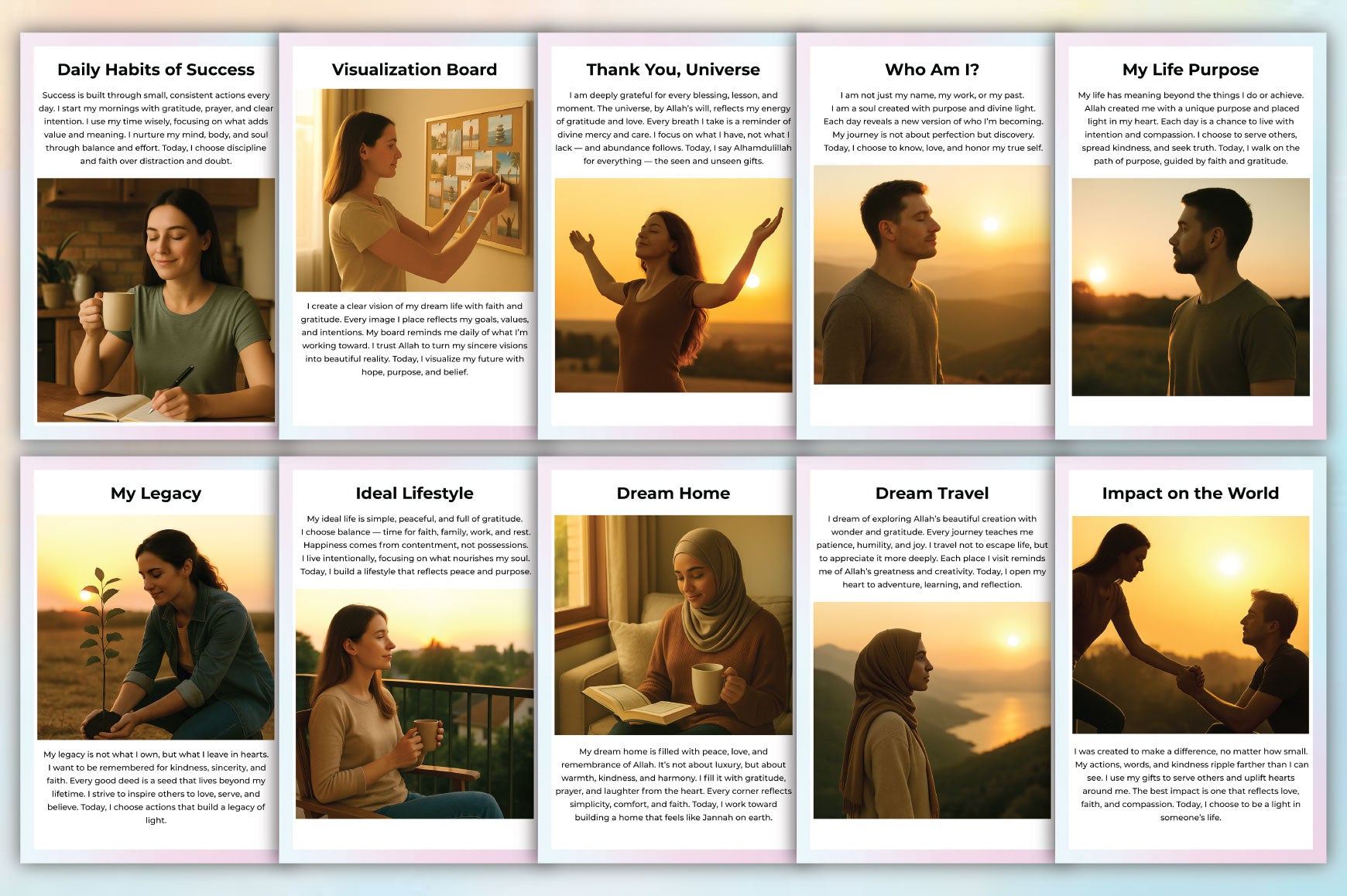 Vision Board Guidebook Planner