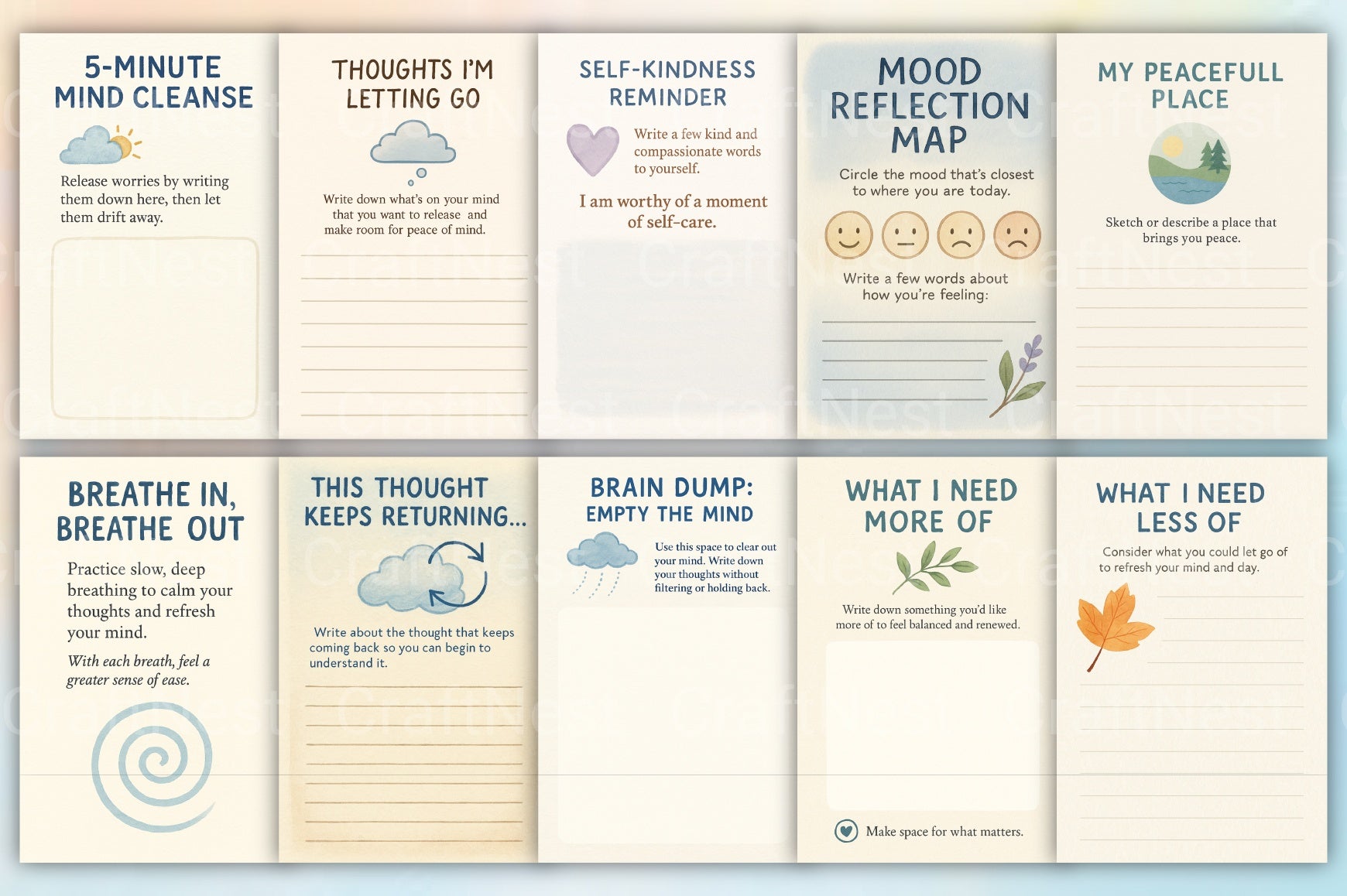 Mind Fresh Guide Book: Enhance Your Well-being - CraftNest - Digital Crafting and Art
