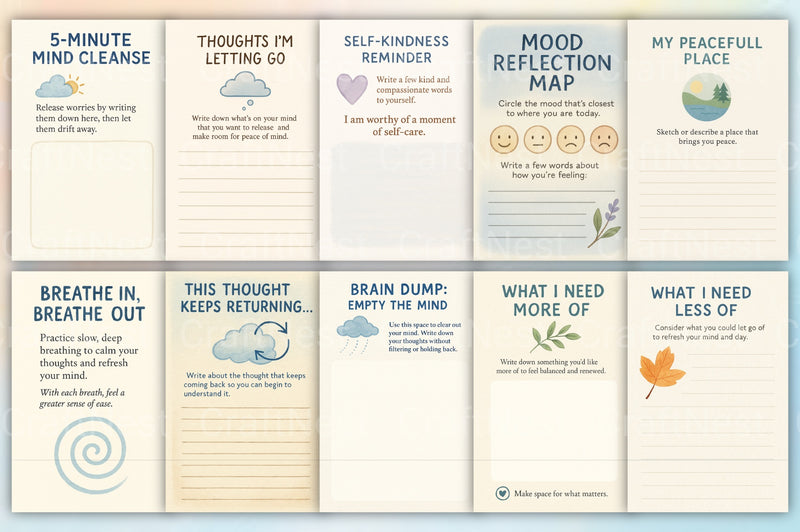 Mind Fresh Guide Book: Enhance Your Well-being - CraftNest - Digital Crafting and Art