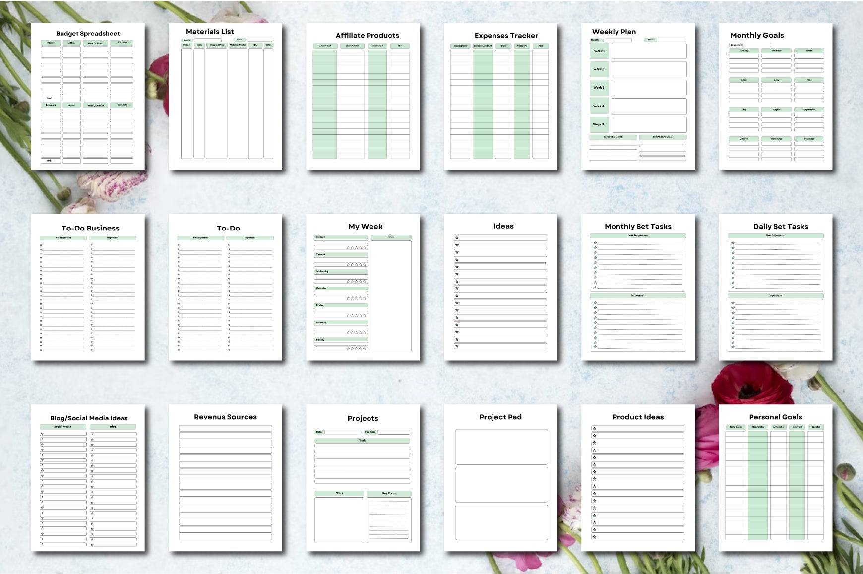 Side Hustle Planner