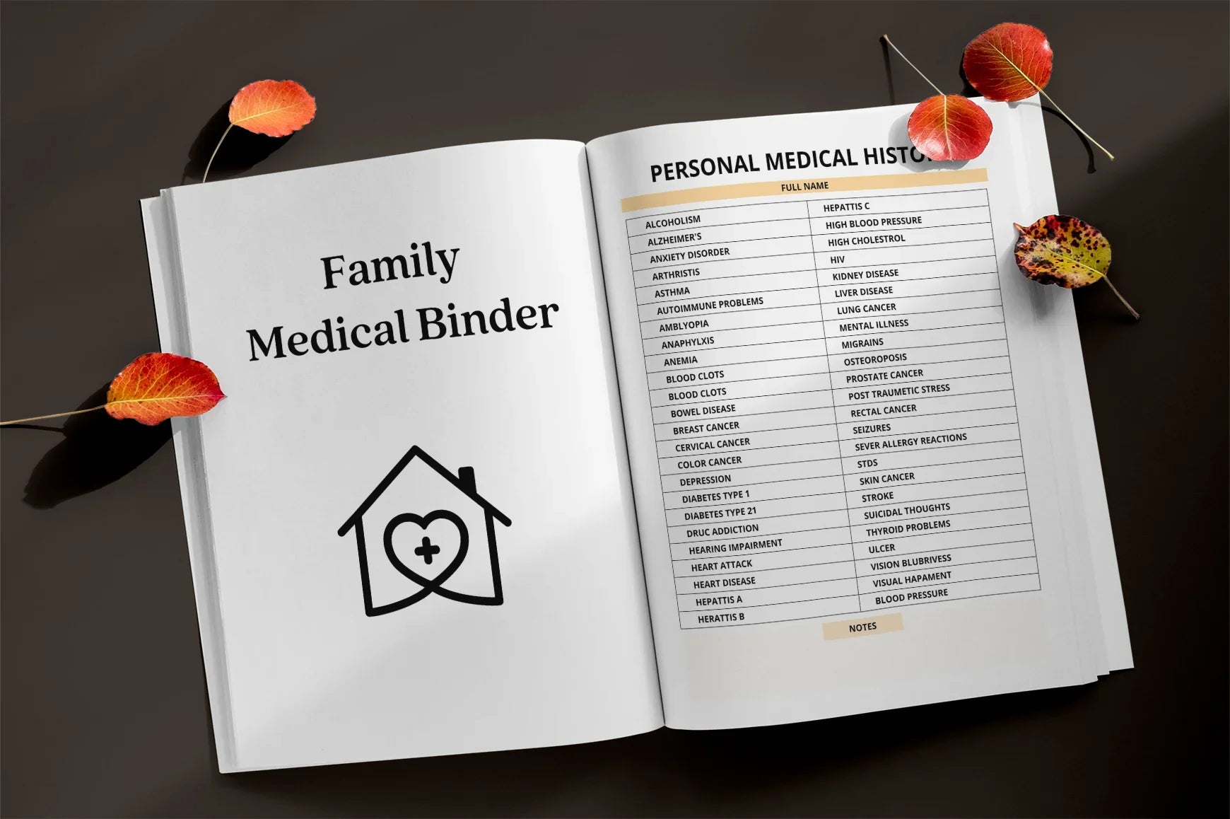 Family Medical Binder Planner - CraftNest - Digital Crafting and Art