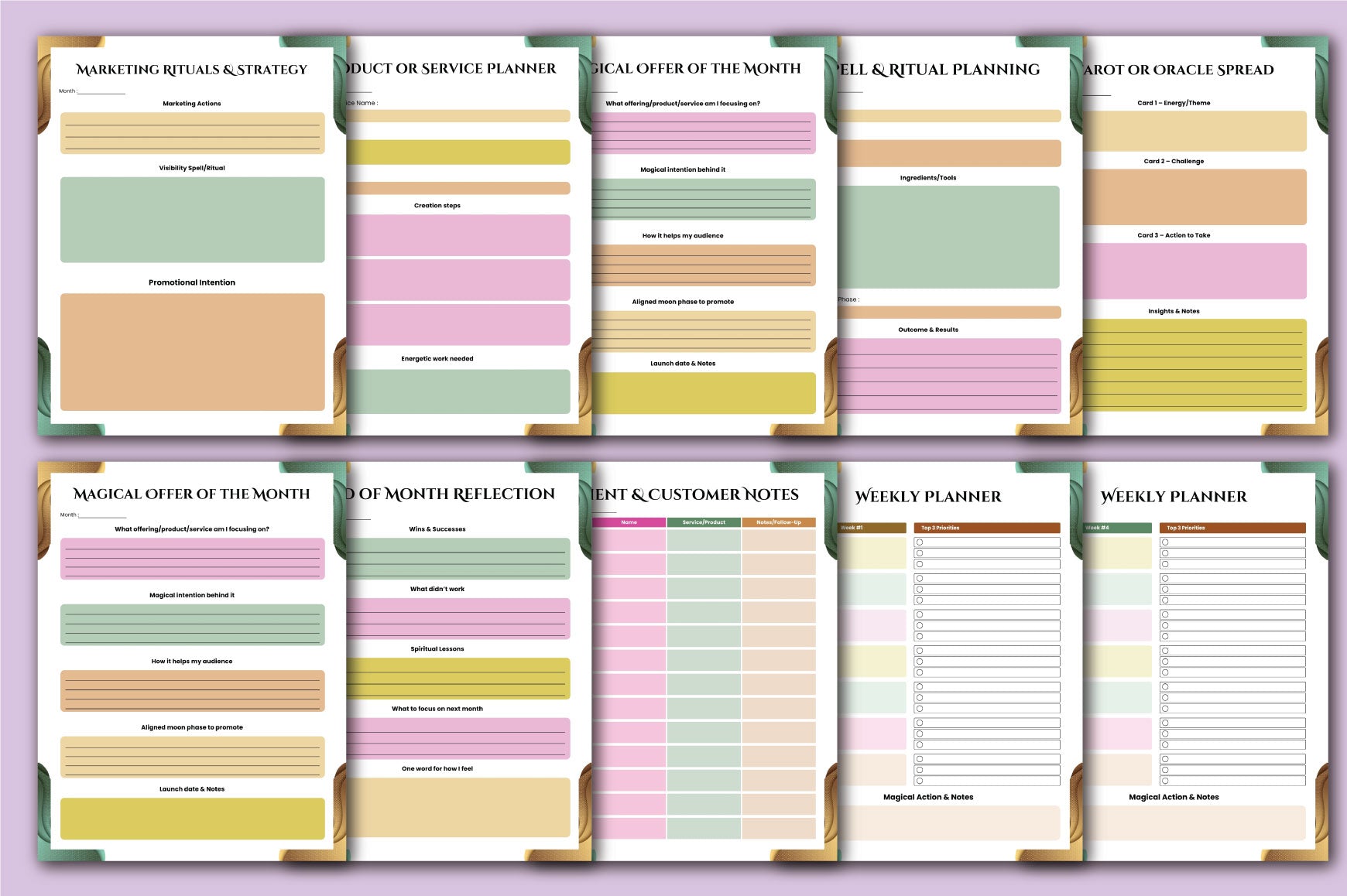 Witchcraft Business Mega Planner