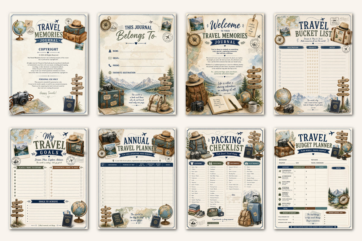Travel Memories Journal