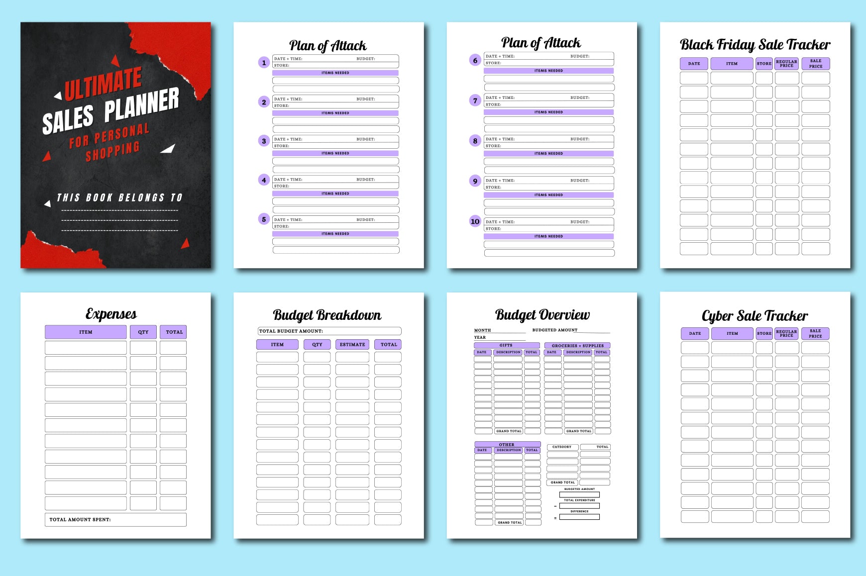 Black Friday Personal Shopping Planner