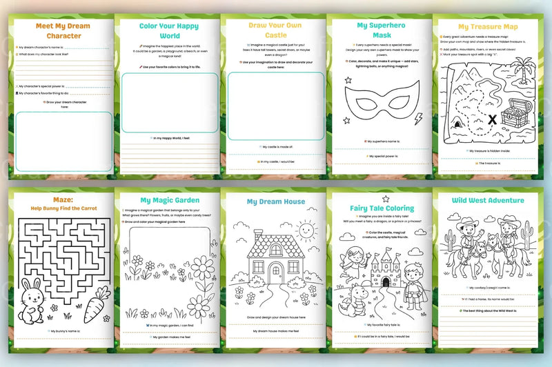Little Minds Adventure Book - CraftNest - Digital Crafting and Art