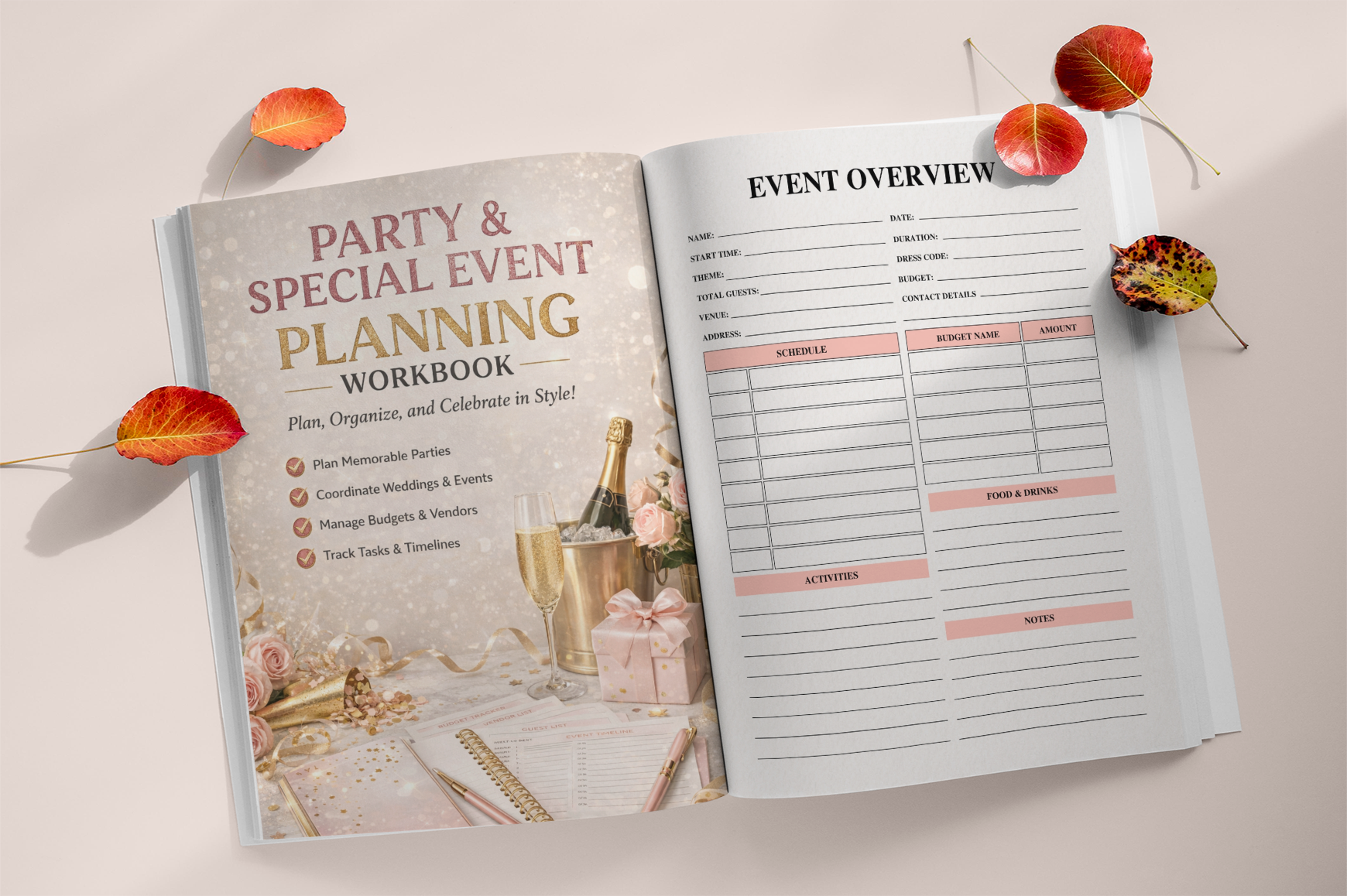 Party Special Event Planning Book