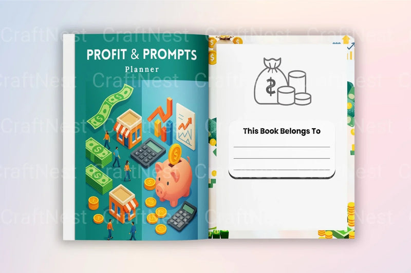 Profit Prompts Planner for Success - CraftNest - Digital Crafting and Art