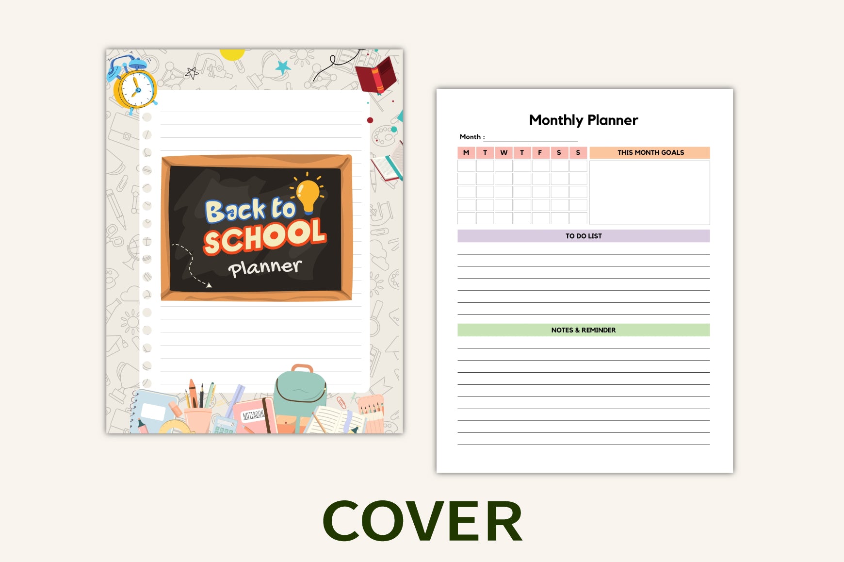 Back to School Planner