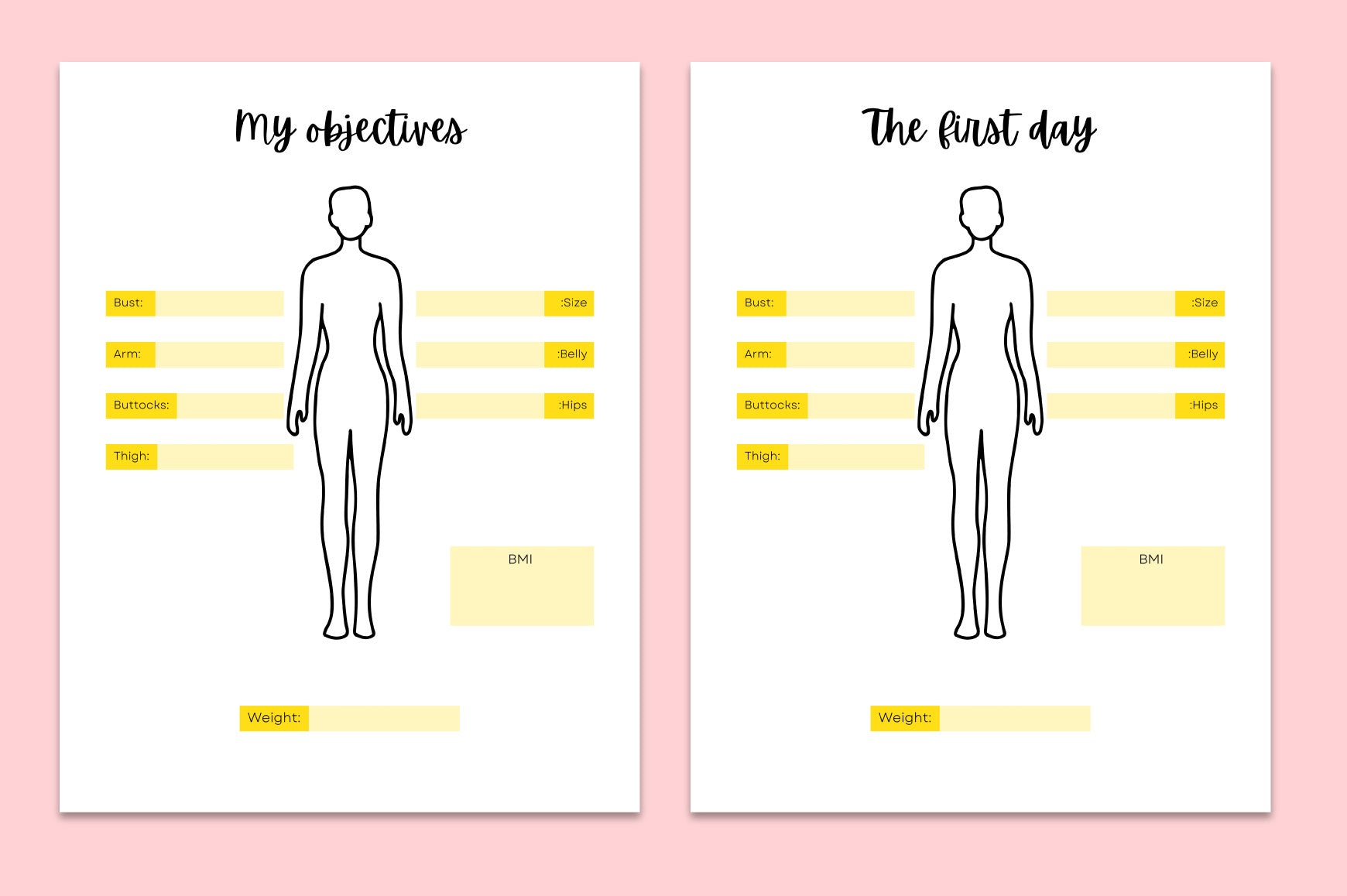 Fitness Weight Loss Planner