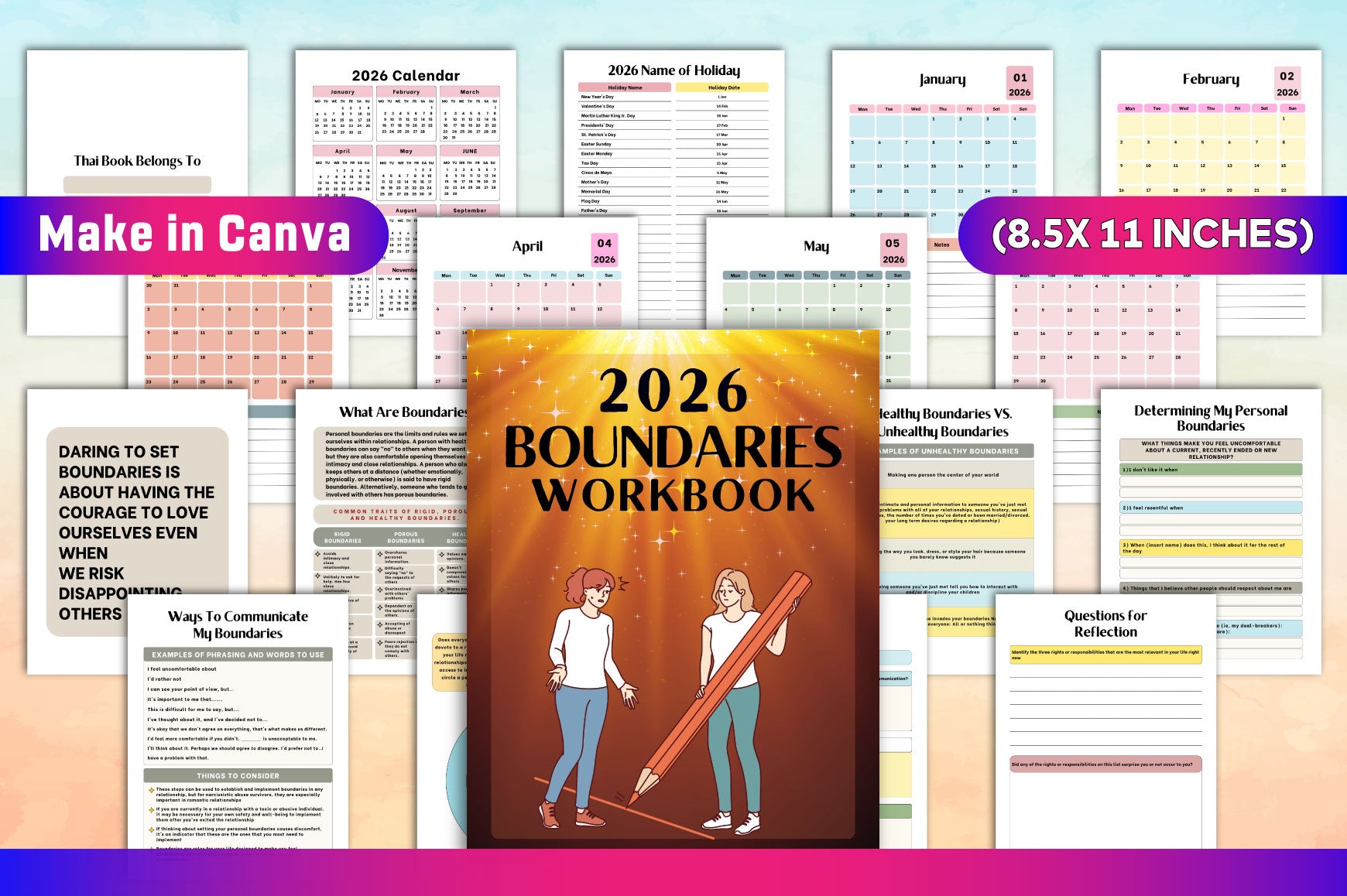 Boundaries Workbook for Personal Growth