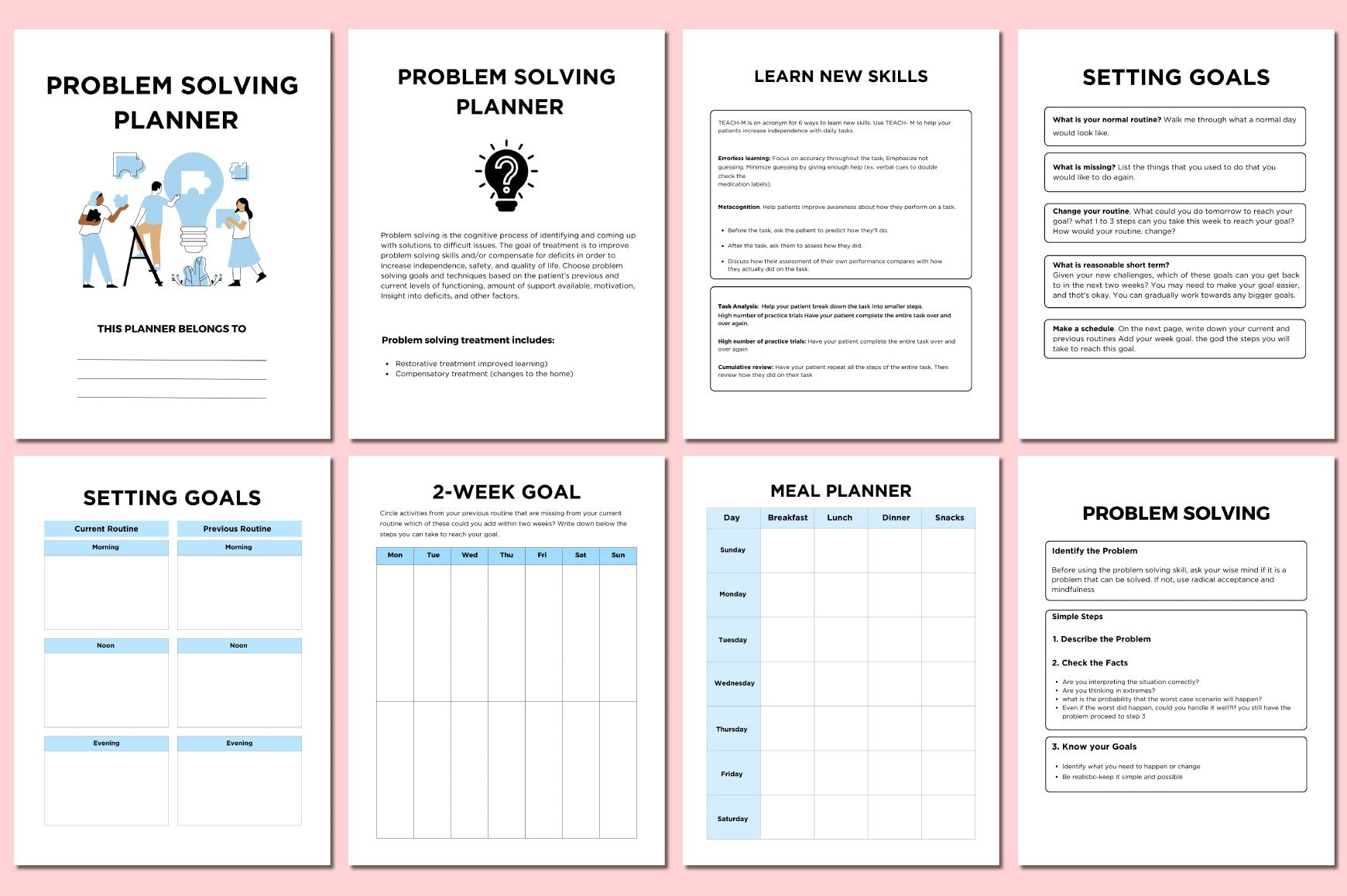 Problem Solving Planner