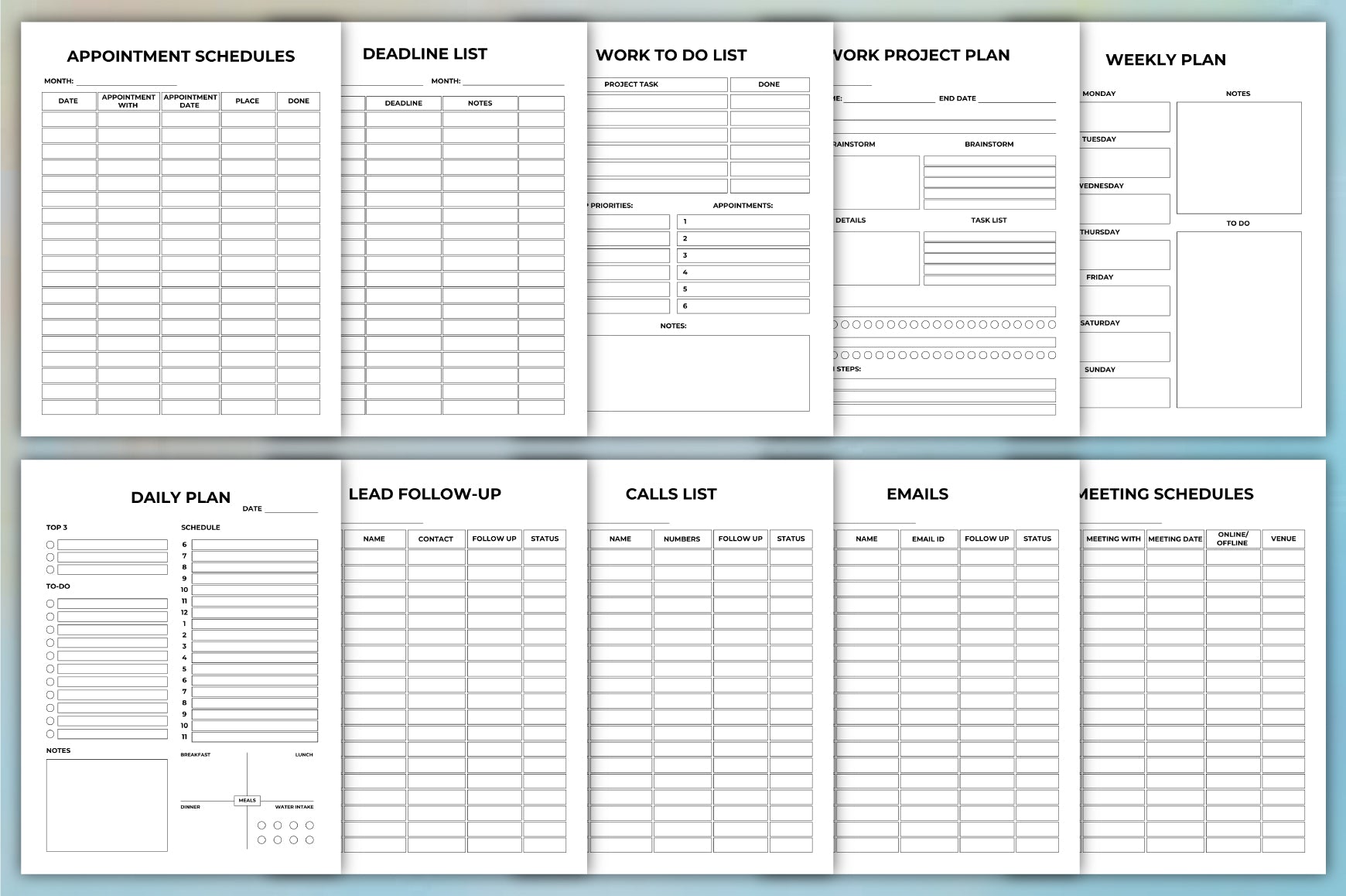 Work Office Planner