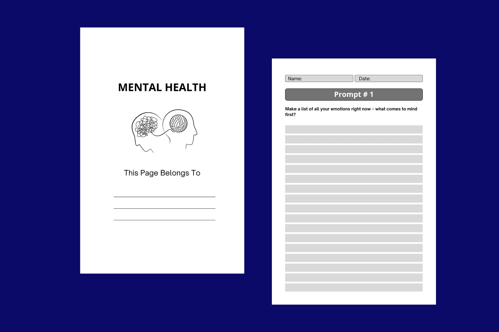 Mental Health Prompts for Wellbeing