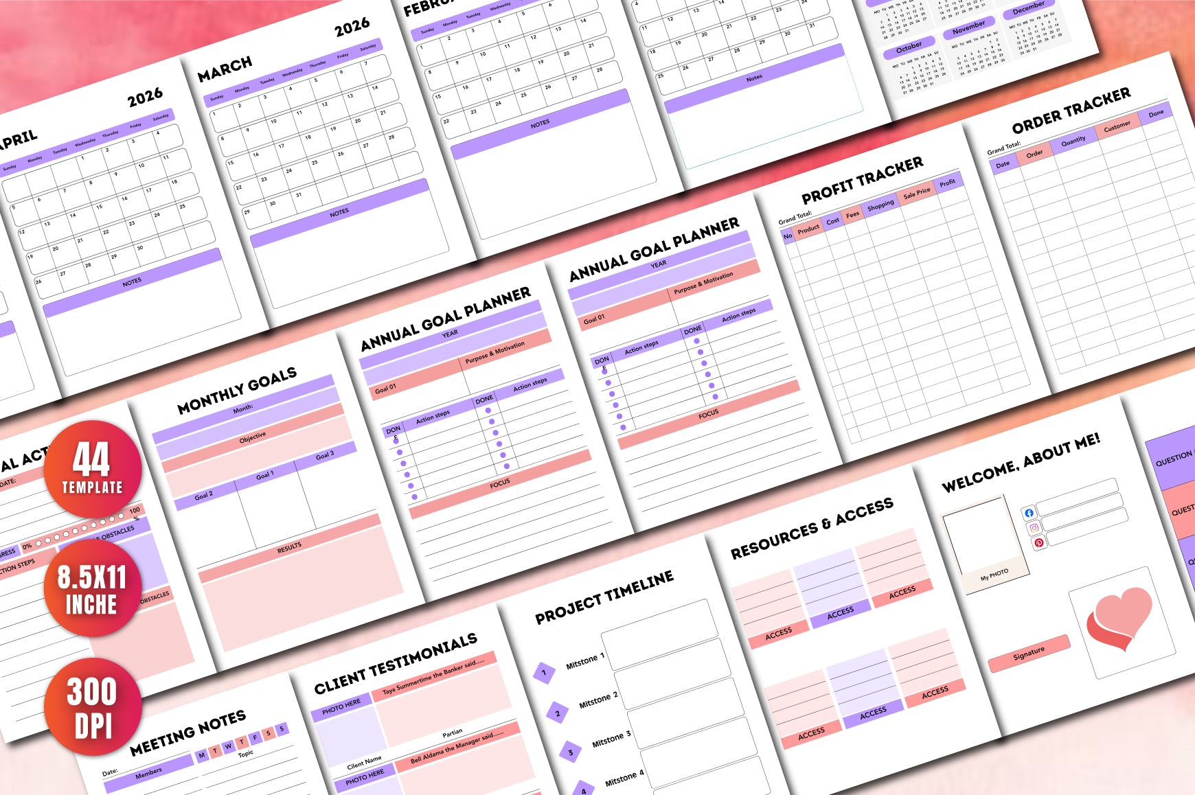 Solopreneur Freelancer Planner