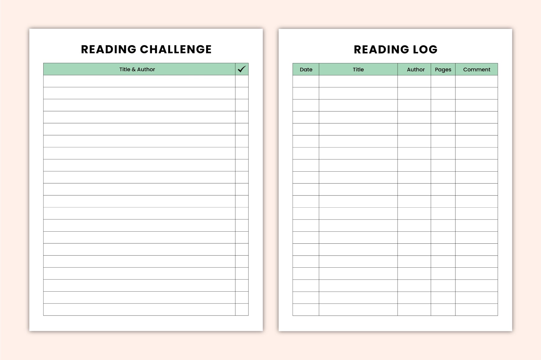 Reading Progress Journal