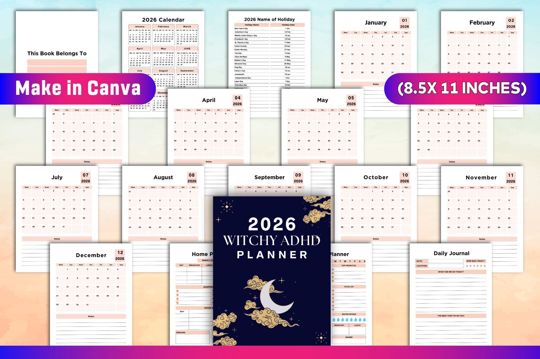 Witchy ADHD Planner