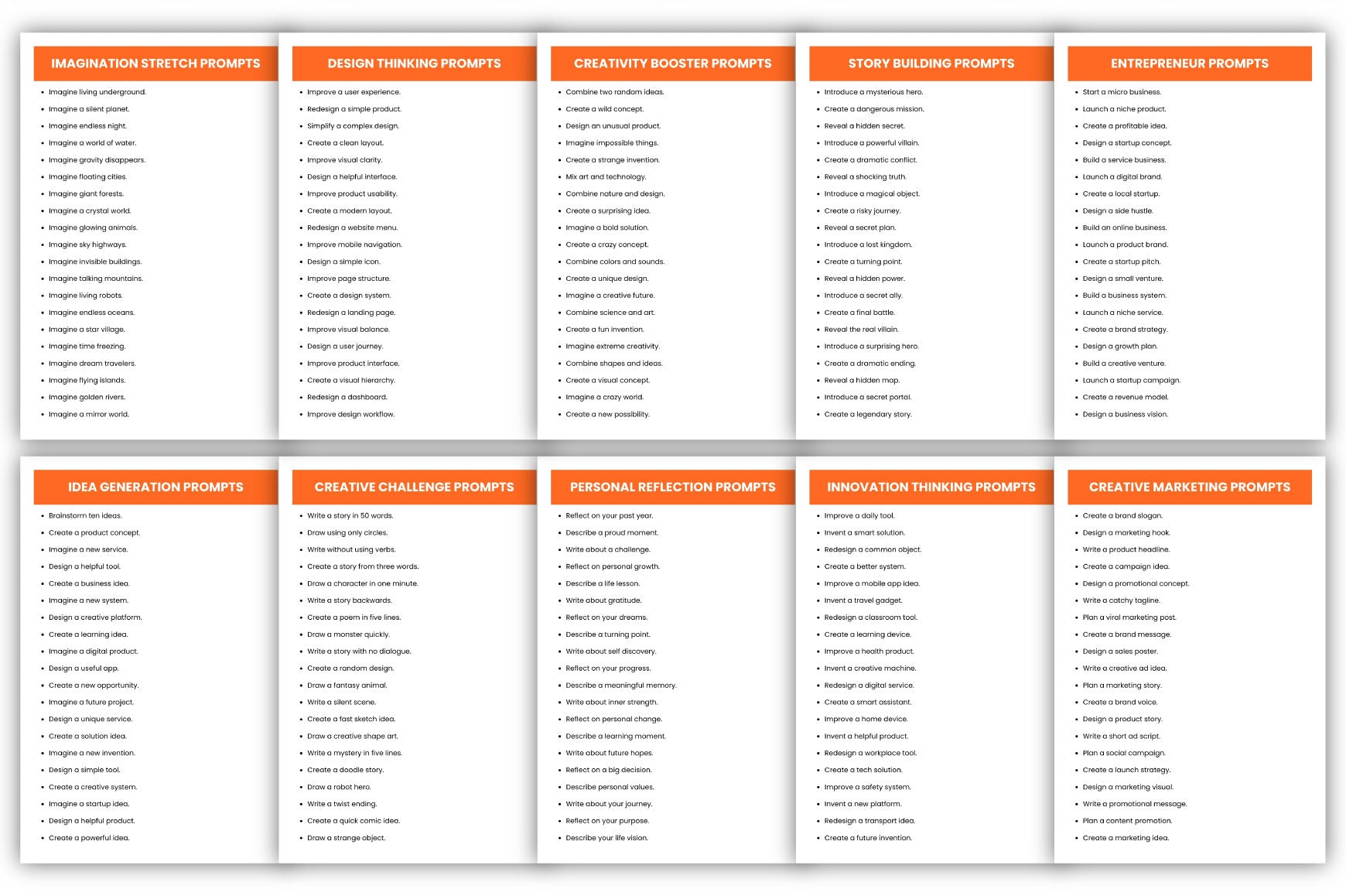 Brilliant Ideas Prompts