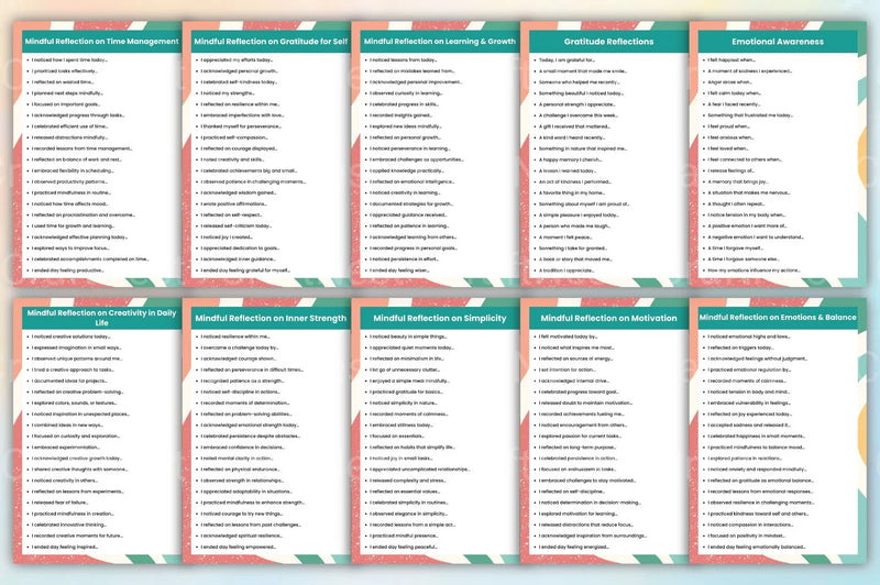 Mindful Prompts for Self Reflection - CraftNest - Digital Crafting and Art