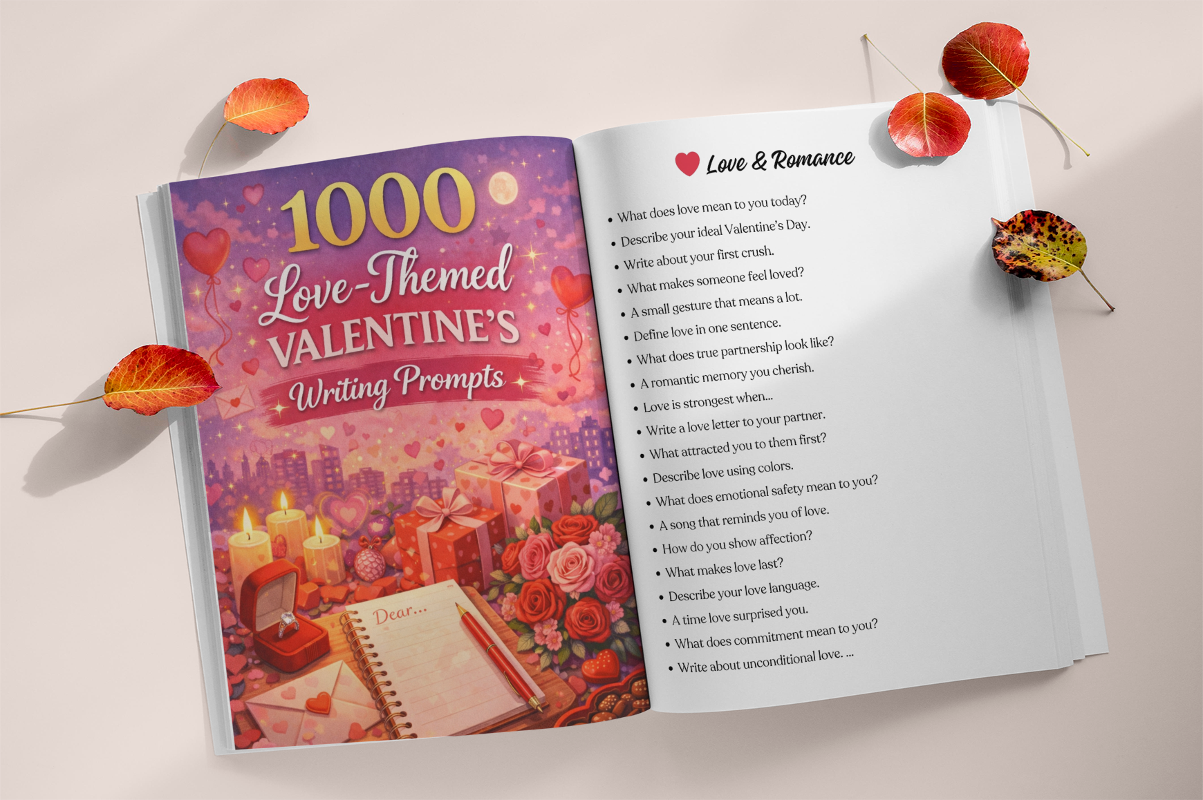 Love-Themed Valentine Writing Prompts