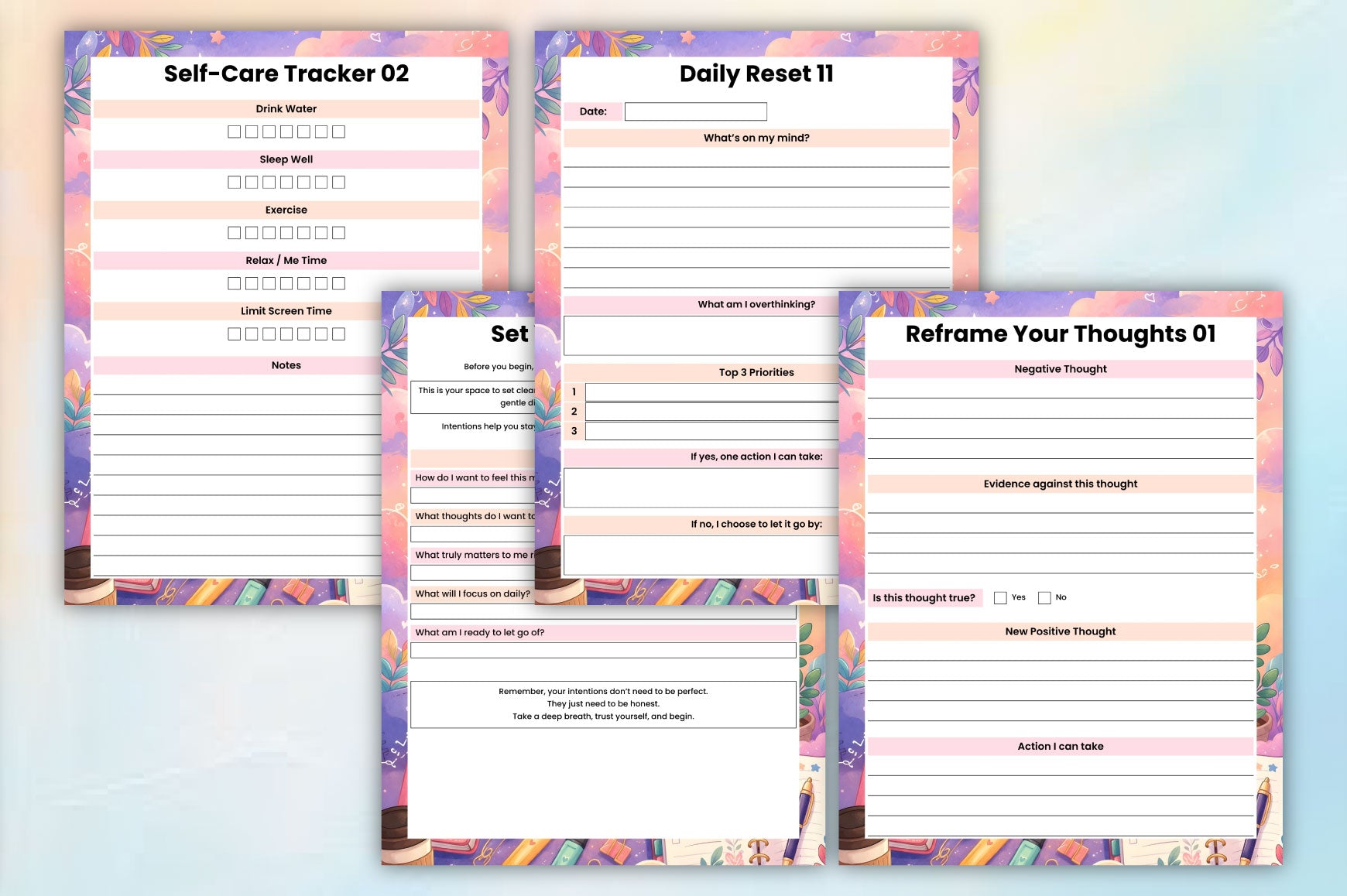 Overthink Less Planner