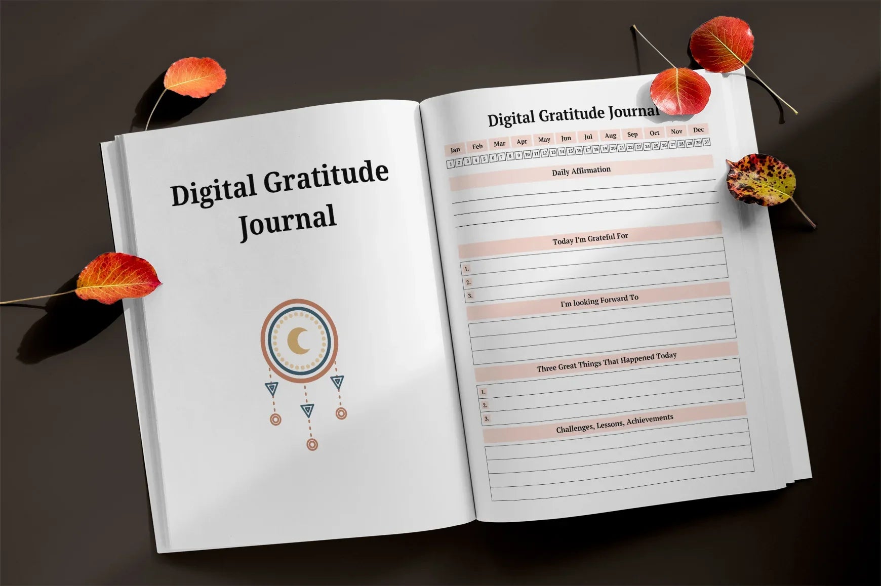 Daily Gratitude Planner  Bundle - CraftNest - Digital Crafting and Art