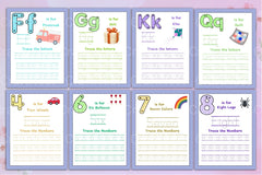 ABC Letter and Number Tracing Workbook - CraftNest - Digital Crafting and Art