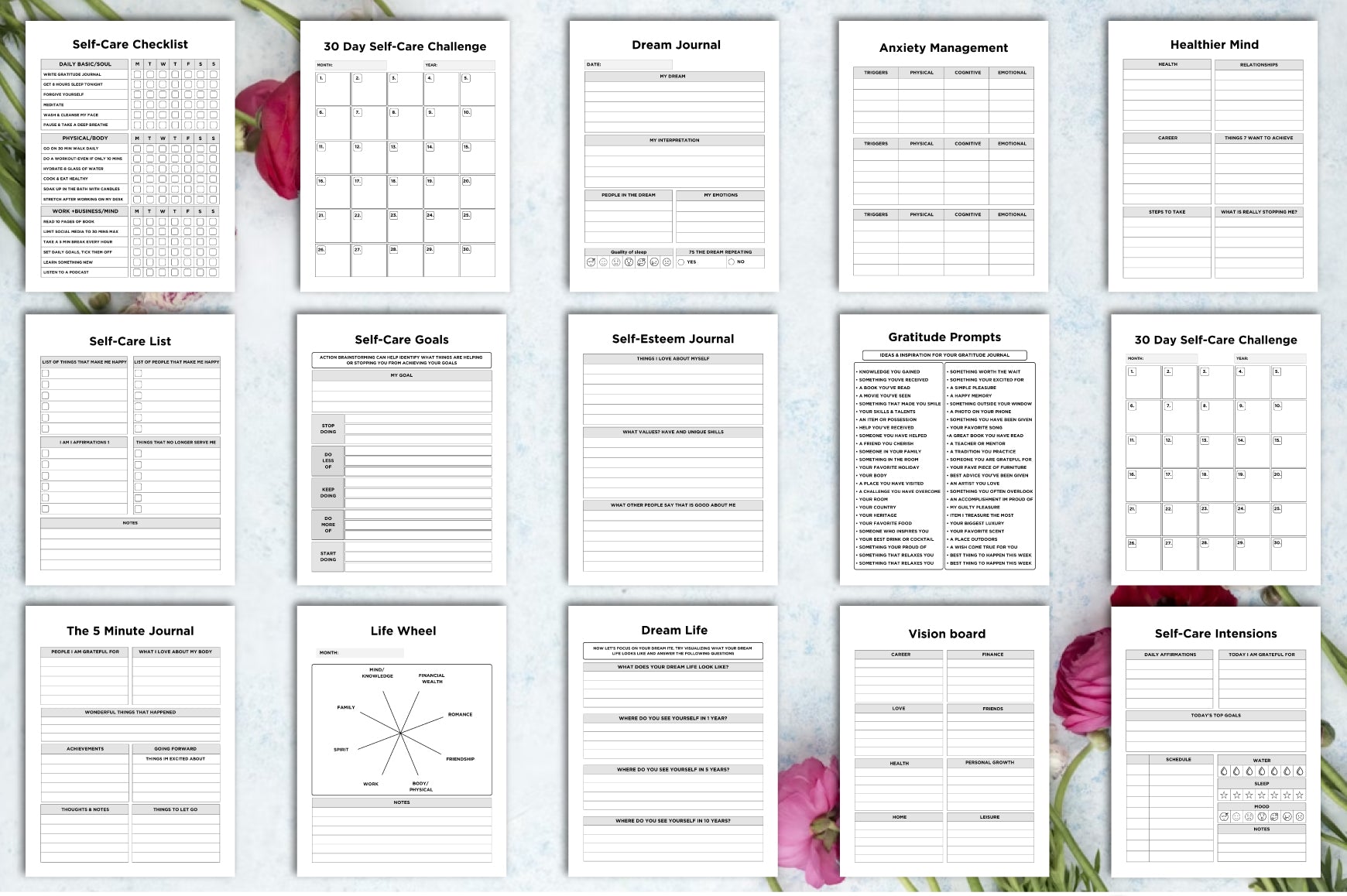 Dream Life Self Care Planner