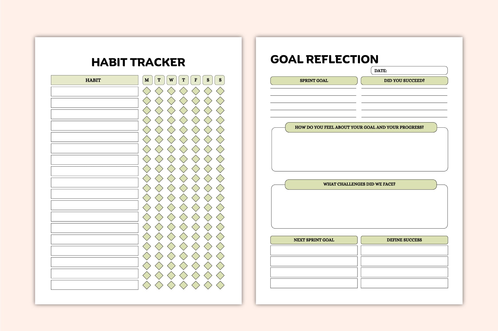 Peak Goal Setting Planner