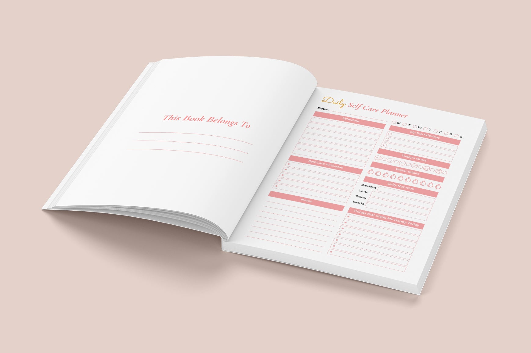Everyday Self-Care Routine Planner