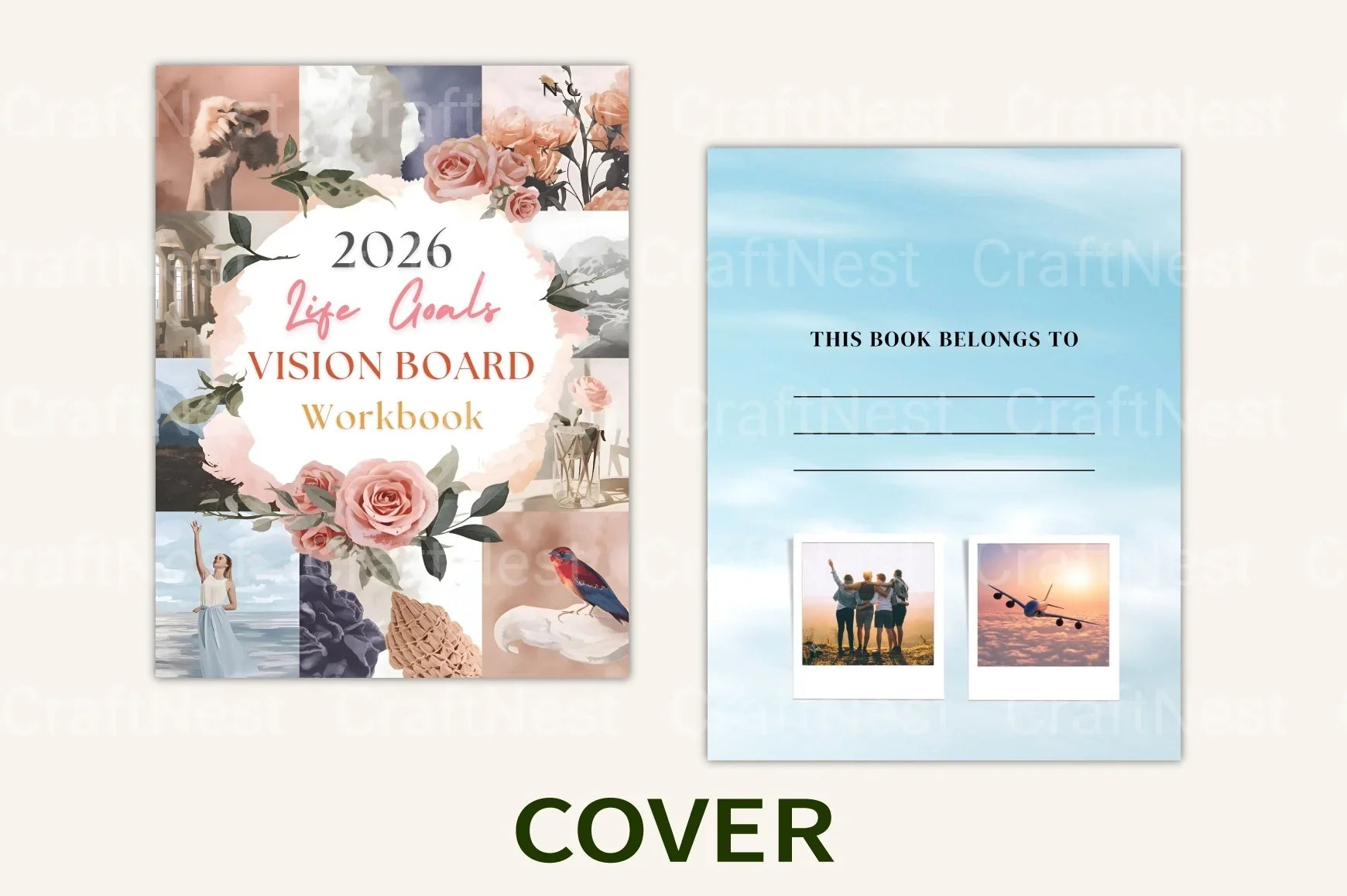 Life Goals Vision Board Workbook - CraftNest - Digital Crafting and Art