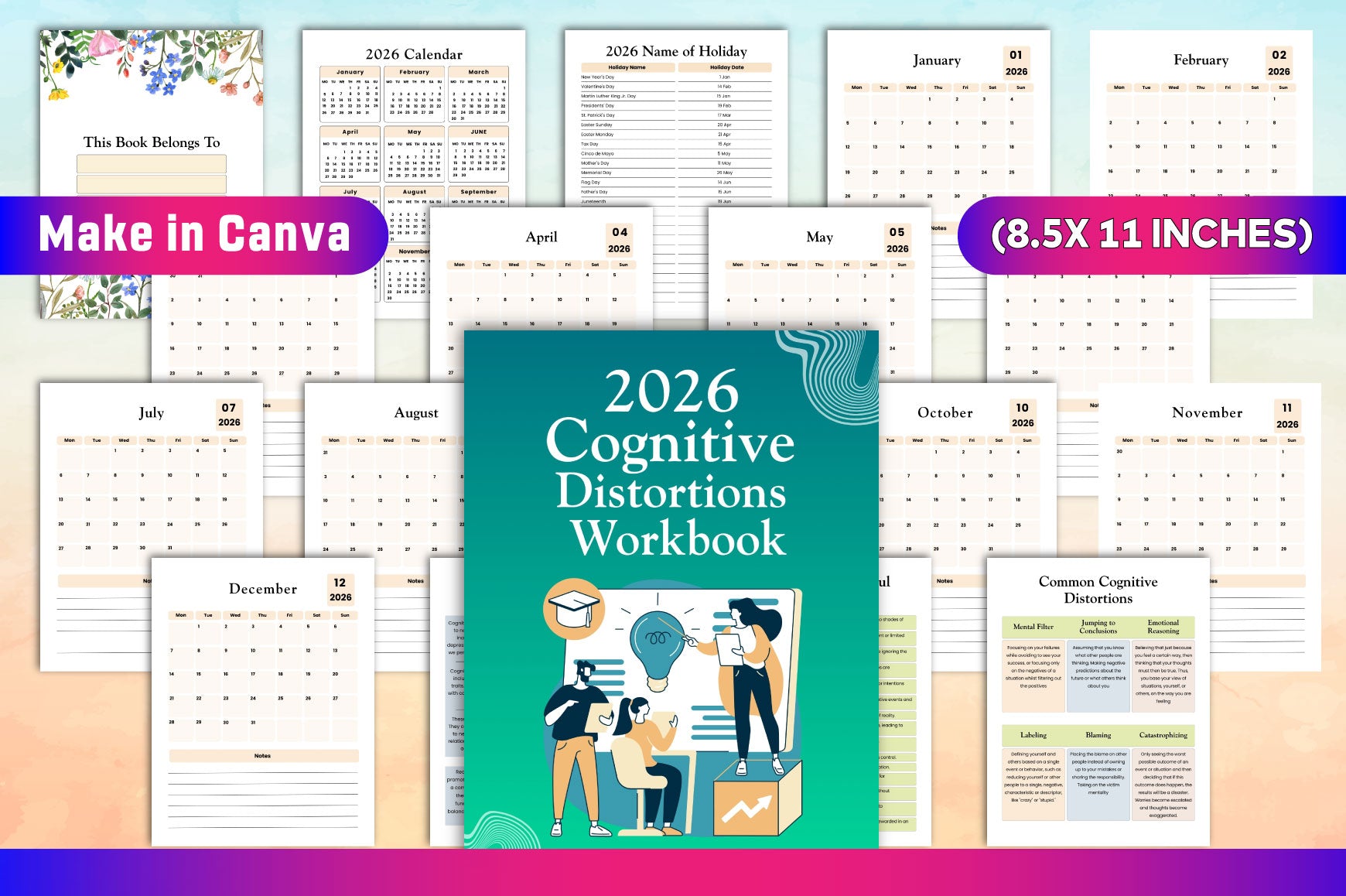 Cognitive Distortions Workbook for Personal Growth