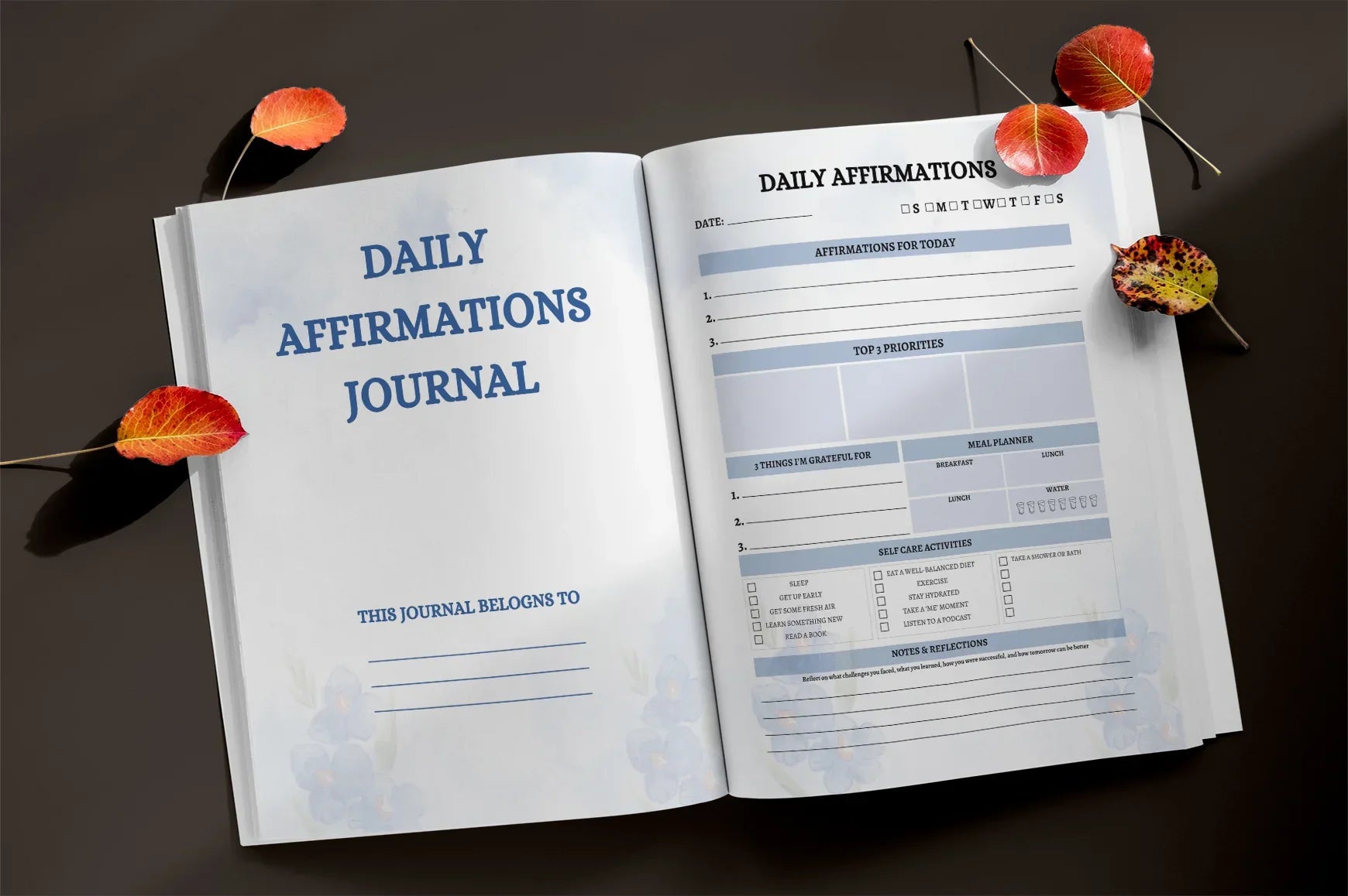 Daily Affirmations Planner  Bundle - CraftNest - Digital Crafting and Art
