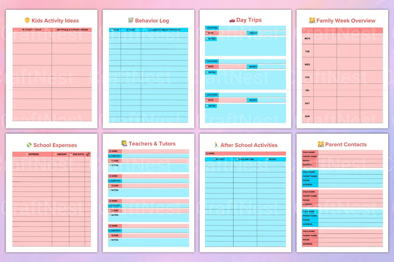 Ultimate Mom Planner - CraftNest - Digital Crafting and Art