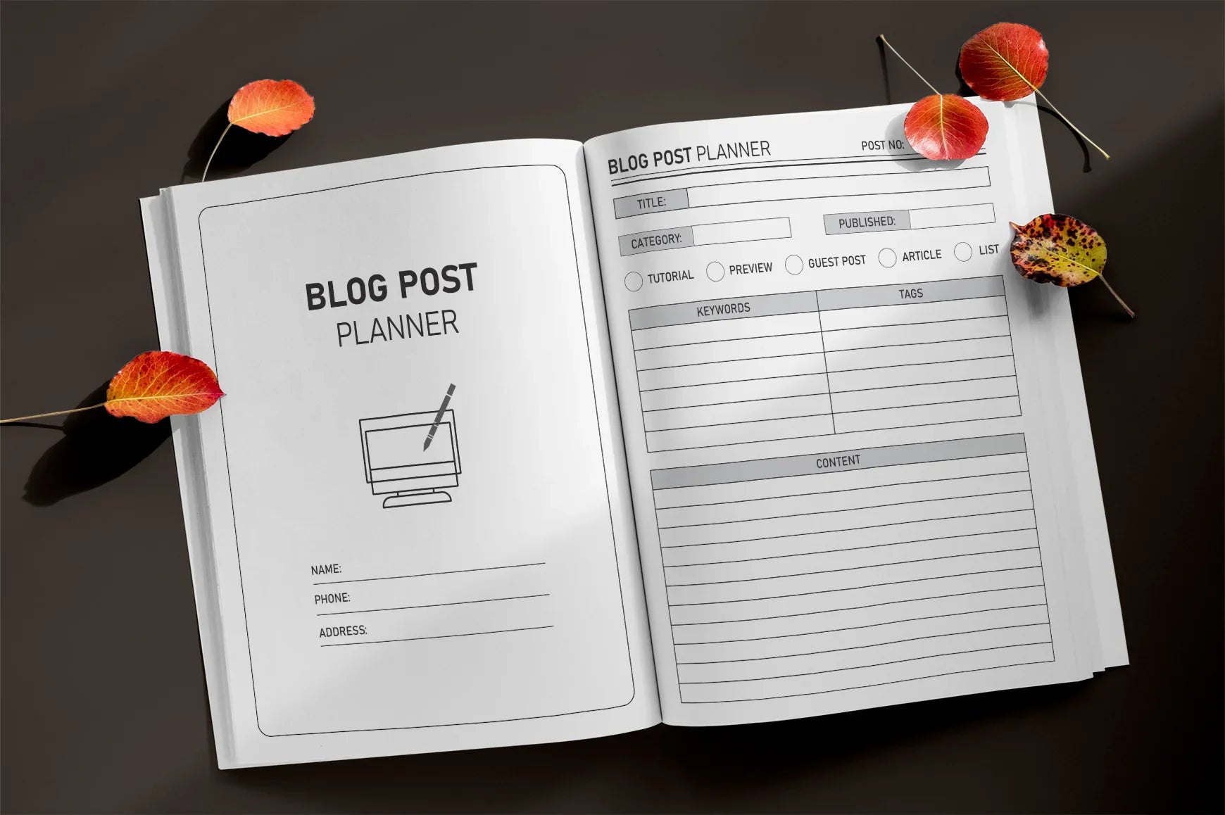 Blog Post Planner  Bundle - CraftNest - Digital Crafting and Art