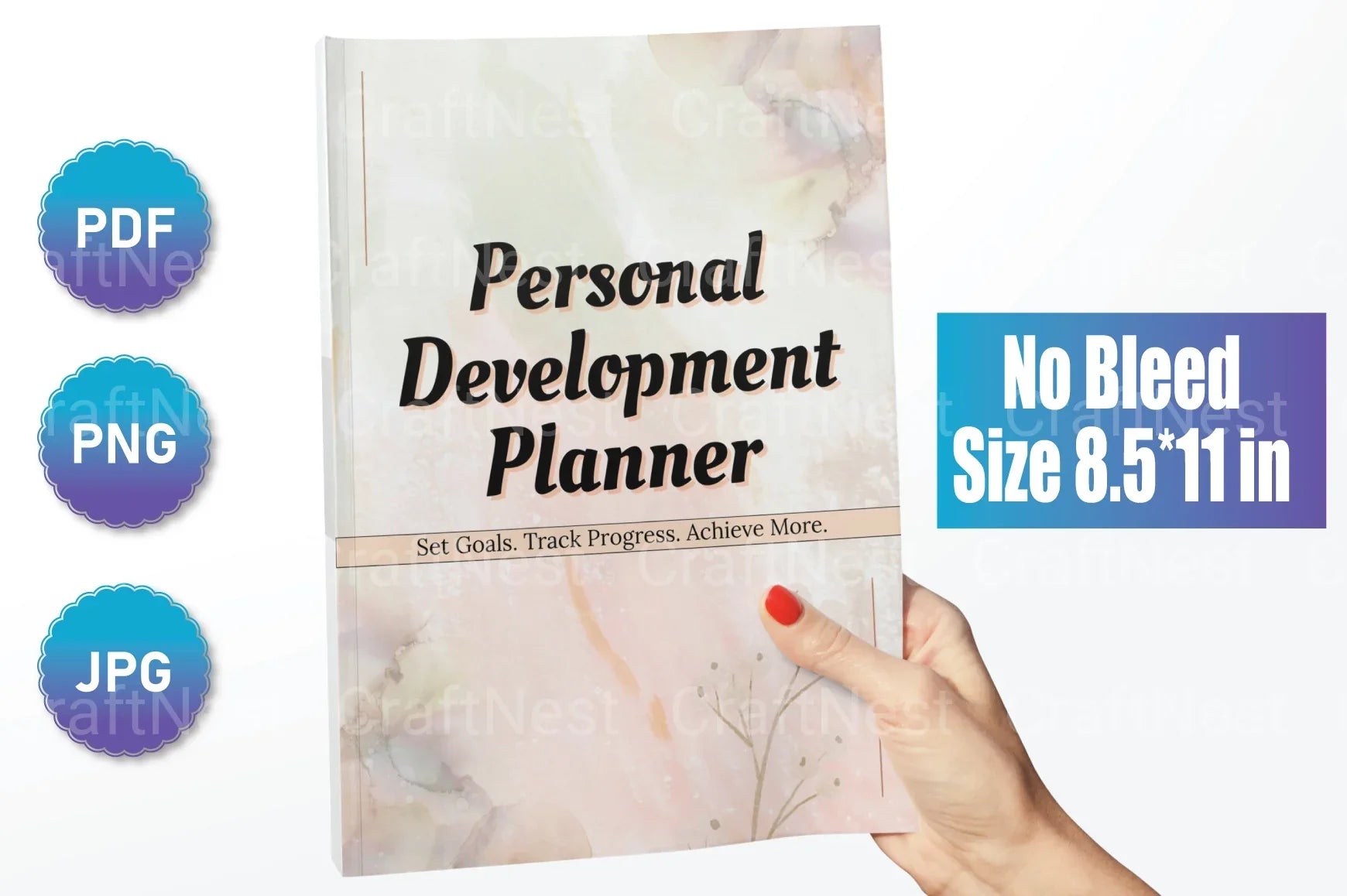 Personal Development Planner for Growth and Success - CraftNest - Digital Crafting and Art