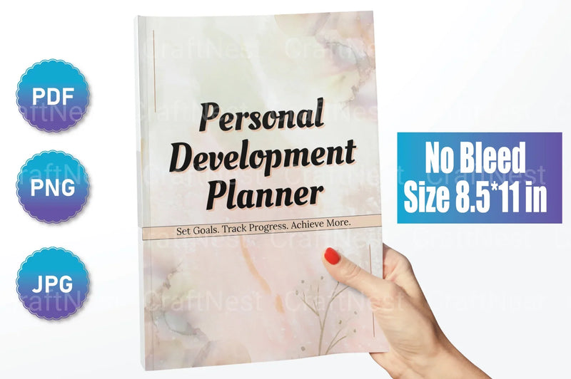 Personal Development Planner for Growth and Success - CraftNest - Digital Crafting and Art