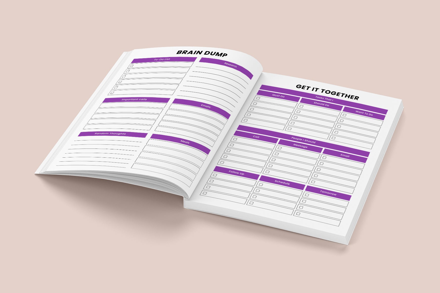 ADHD Brain Dump Planner