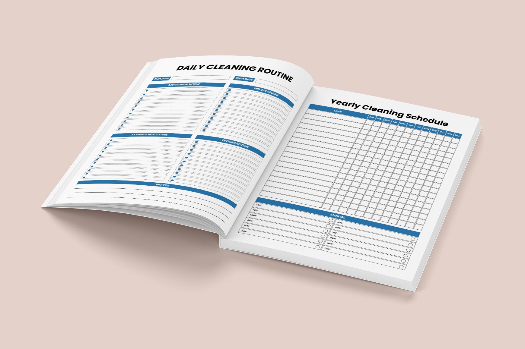 Cleaning Household Management Planner
