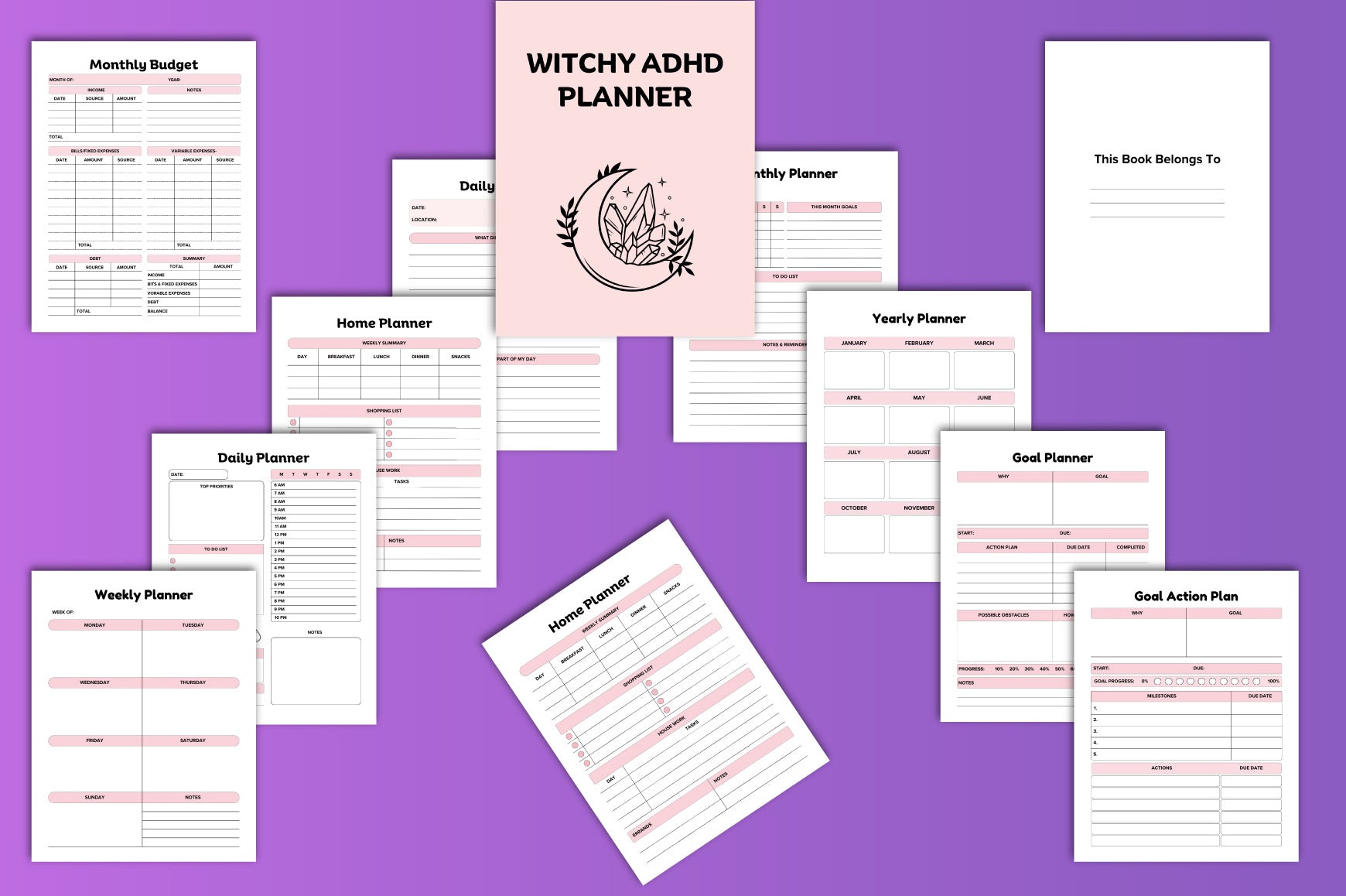 Witchy ADHD Planner