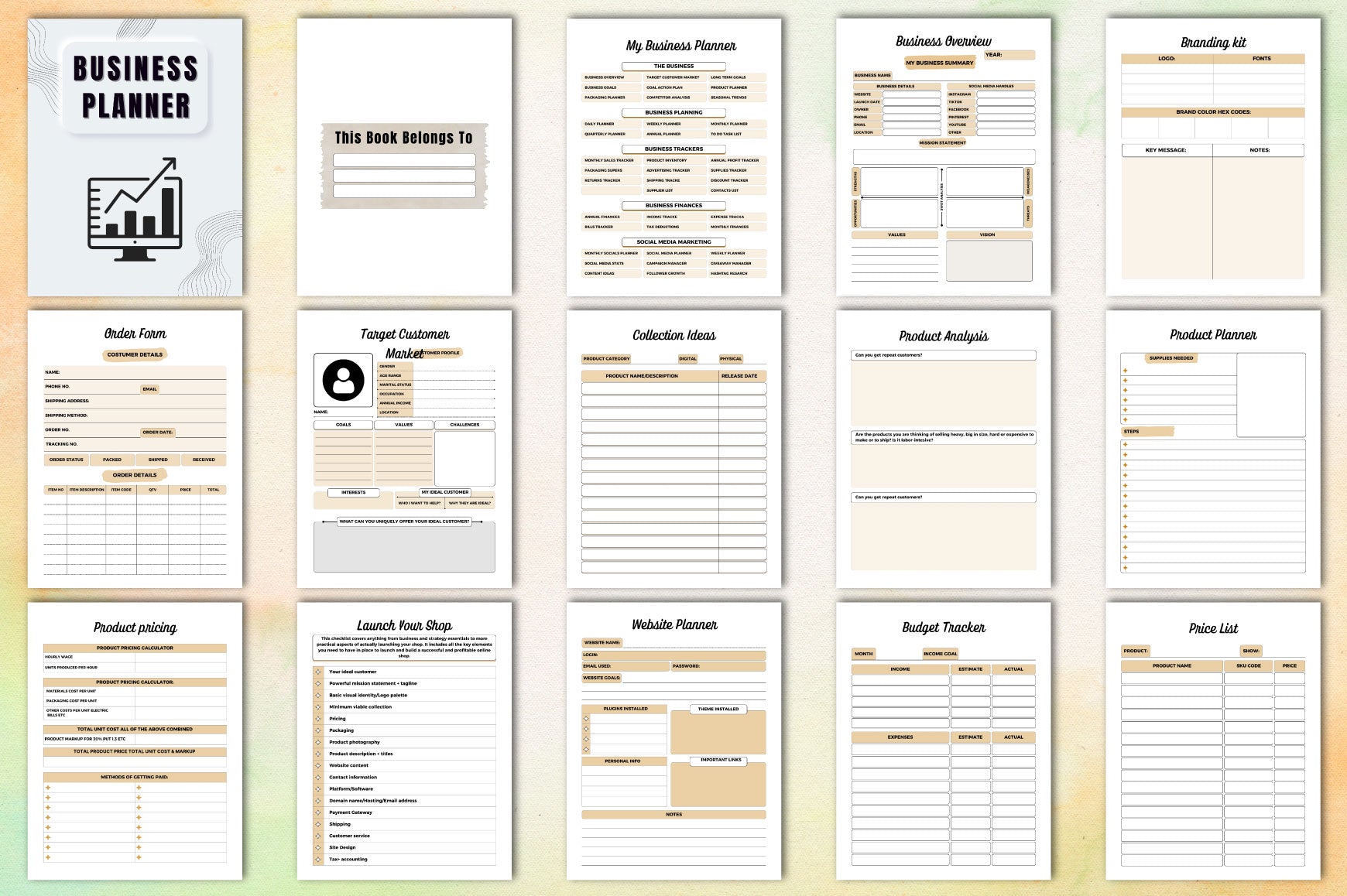 Business Planner Template