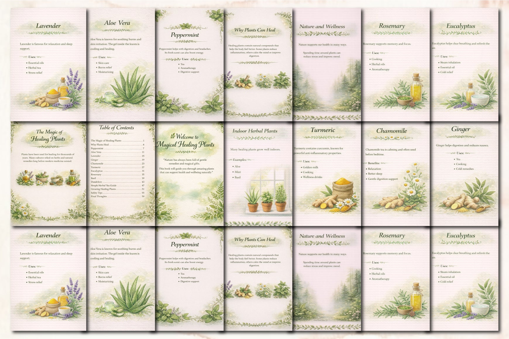Magical Healing Plants Planner