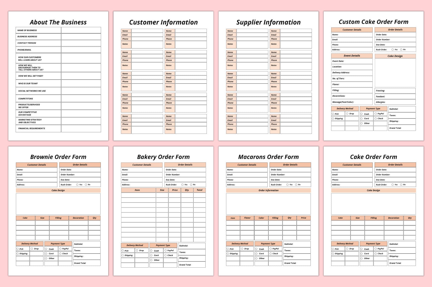 Bakery Business Planner
