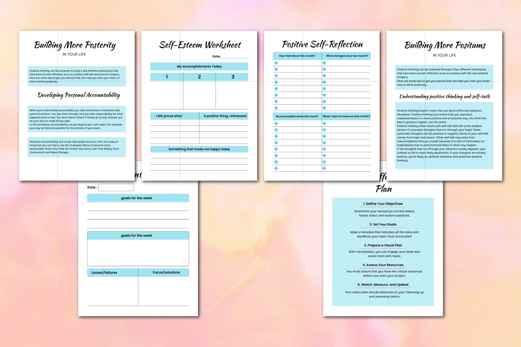 Positivity Planner for Daily Inspiration