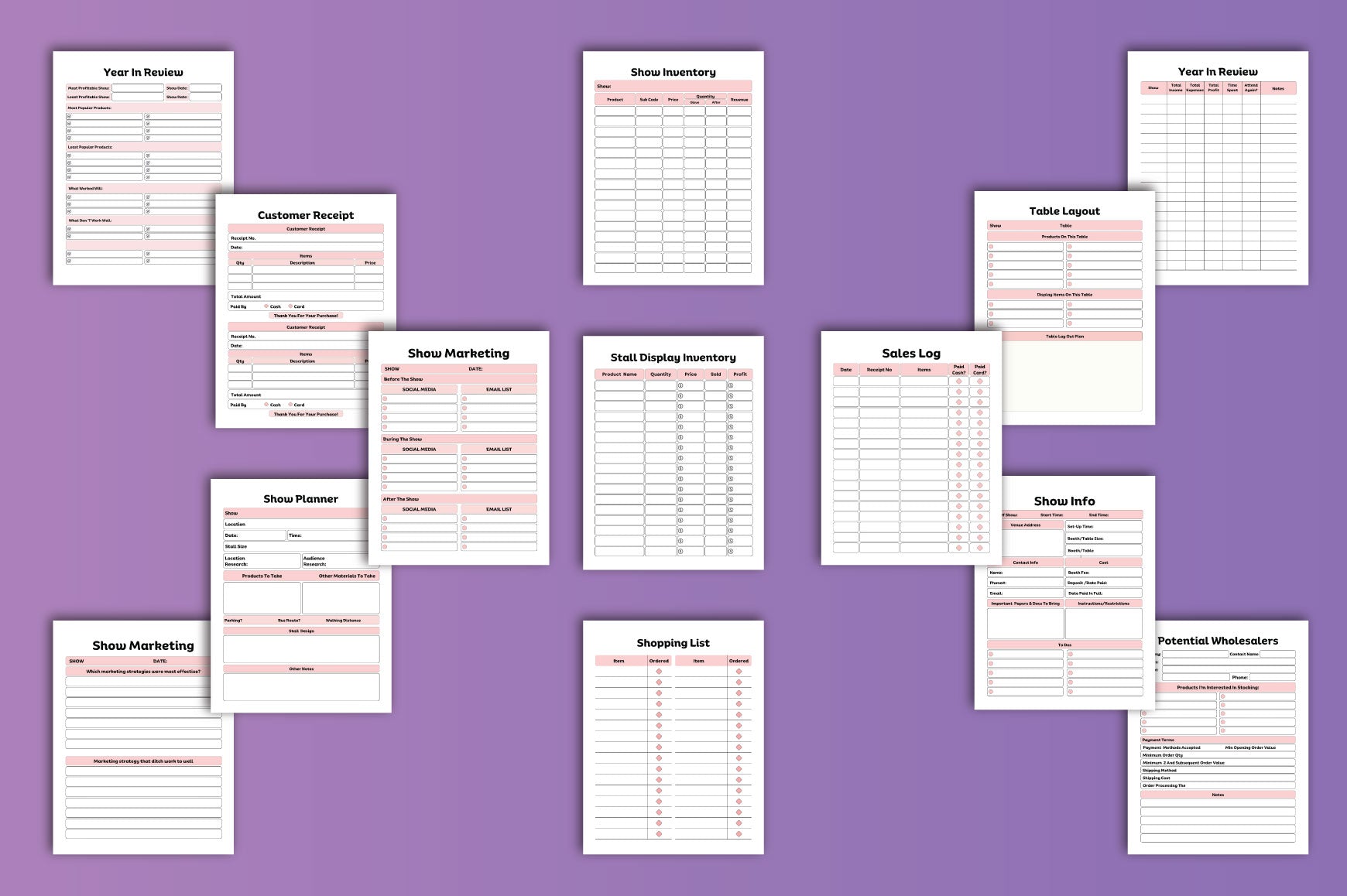 Craft Fair Planner Guide