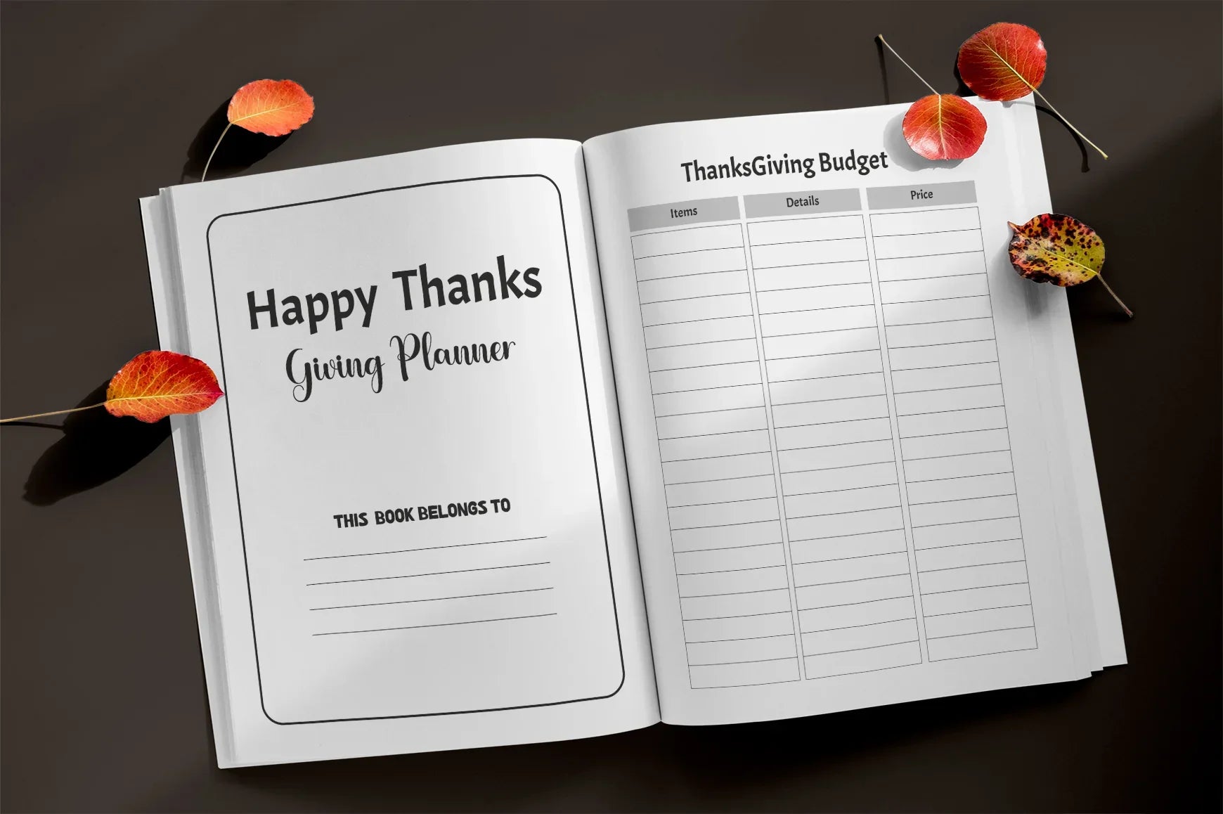 Happy Thanksgiving Planner Bundle - CraftNest - Digital Crafting and Art