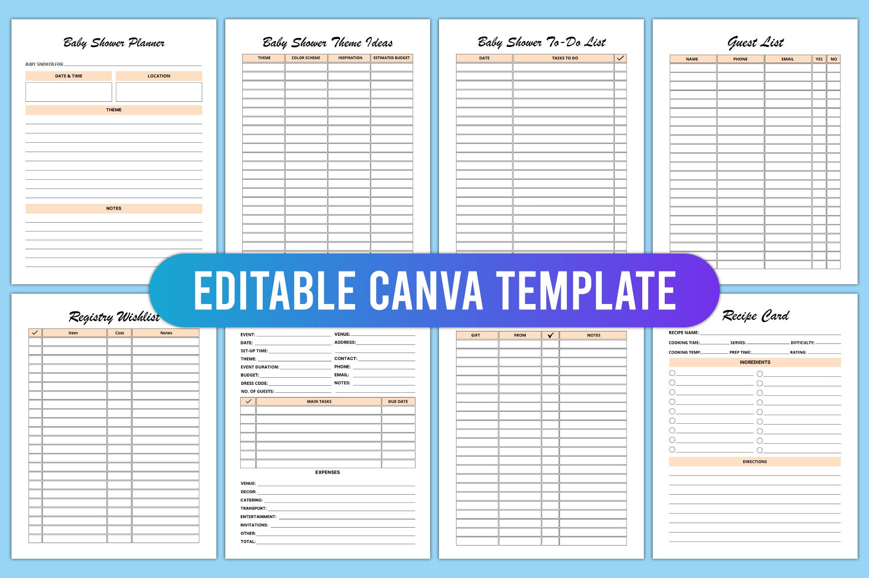 Baby Shower Planner